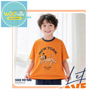 Bộ Đồ Bé Trai KSH26S012R Wookids | Set Quần Áo Bé Trai 2-9 Tuổi Mềm Mát Thoải Mái Thời Trang Trẻ Em