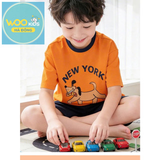 Bộ Đồ Bé Trai KSH26S012R Wookids | Set Quần Áo Bé Trai 2-9 Tuổi Mềm Mát Thoải Mái Thời Trang Trẻ Em