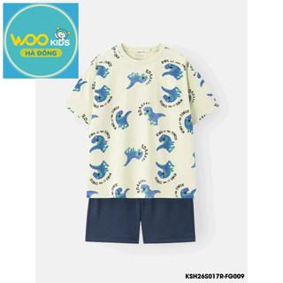 Bộ Đồ Bé Trai KSH26S017R | Wookids | 2-9 Tuổi | 100% Cotton Thoáng Mát, Năng Động, Dễ Mặc