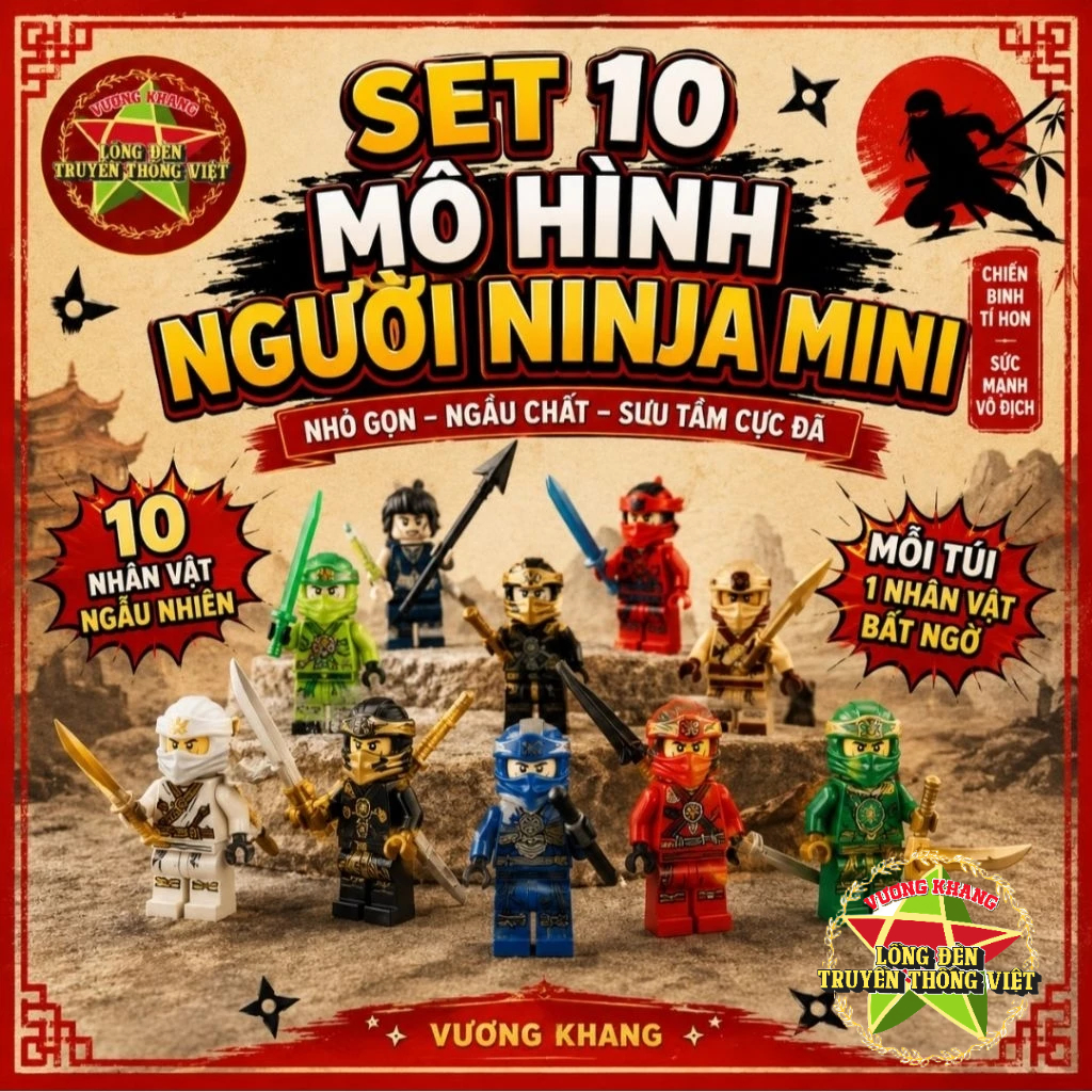[NHIỀU MẪU] Set 10 Mô Hình Người Mini Ngẫu Nhiên – Quà tặng học sinh – Kẹo mù bí mật động v