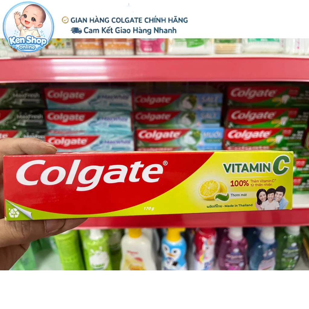 Kem đánh răng Colgate Vitamin C 170g