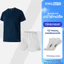 Set đồ tiết kiệm tập Gym, Pickleball Áo thể thao Nam Coolmate Basics + Quần Maxcool thoáng mát