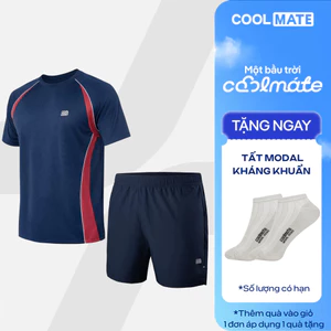 Set thể thao Pickleball Áo thun Teamwear Flexline Active +Quần short 5inch Essentials Coolmate