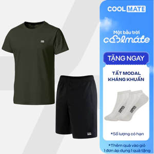 Set bộ đồ thể thao nam Promax Pickleball, Tennis, tập Gym Áo thun và quần Thoáng khí Coolmate
