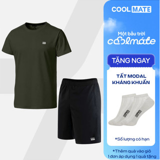 [TẶNG TẤT]Set bộ đồ thể thao nam Promax Pickleball, Tennis, tập Gym Áo thun và quần Thoáng khí Coolmate