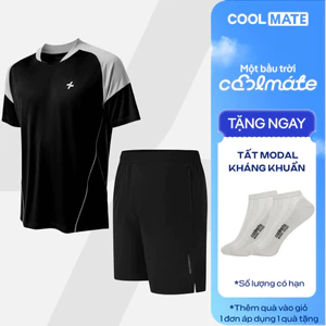 Set thể thao nam nam pickleball Áo phối bo cổ và quần short 7inch thoáng khí thấm hút Coolmate