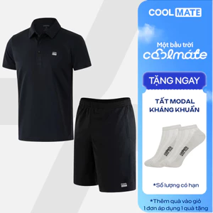Set đồ thể thao Áo Polo Promax-S1 +Quần Shorts, thoáng khí, Set Pickleball Coolmate