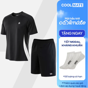 Set thể thao Pickleball Áo thun Promax Sideflow Quần shorts Thoáng khí thấm hút Coolmate