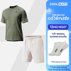 Set thể thao pickleball Áo Training Comfort và shorts 7inch thoáng khí, set đa năng Coolmate