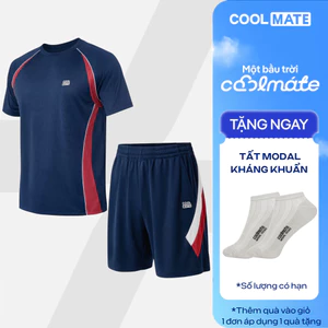 Set thể thao Pickleball nam Áo thun Teamwear Quần Promax Flexline Active thoáng khí Coolmate
