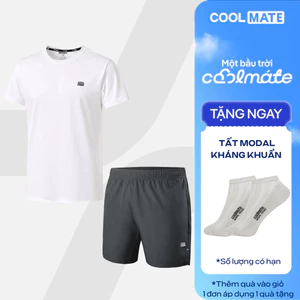 Set thể thao Áo thun Promax và Shorts 5inch Essentials thoáng khí set tập Gym đa năng Coolmate