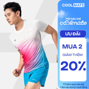 Áo thun thể thao chạy bộ AirRush Gradient thấm hút tốt thoáng khí Coolmate