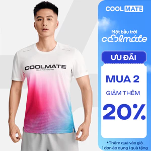 Áo thun chạy bộ unisex nam nữ thấm hút, nhanh khô, siêu nhẹ logo Coolmate