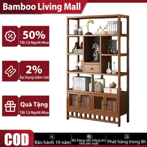 Kệ Sách kệ cổ kệ sách đa năng Kệ cổ điển kiểu Trung Hoa mới Tấm ván dày, khả năng chịu tải mạnh mẽ