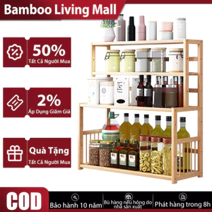 Kệ Đựng Gia Vị Kệ Đa Năng 3 Tầng Tiết Kiệm Không Gian Chống Ẩm Có Thể Kết Hợp Chậu Cây Nhỏ Trang Trí