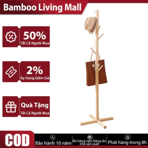 Cây Treo Quần Áo 100% gỗ giá treo quần áo gỗ Giá treo đồ Tiết Kiệm Không Gian giá treo đồ