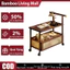 Xe đẩy phòng khách Xe đẩy hai tầng Đa năng Phù hợp nhiều không gian Không gian lưu trữ lớn
