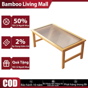 Bàn trà bàn trà vuông bàn cửa sổ bàn trà Tatami phong cách đương đại chân cao 40/50/60cm