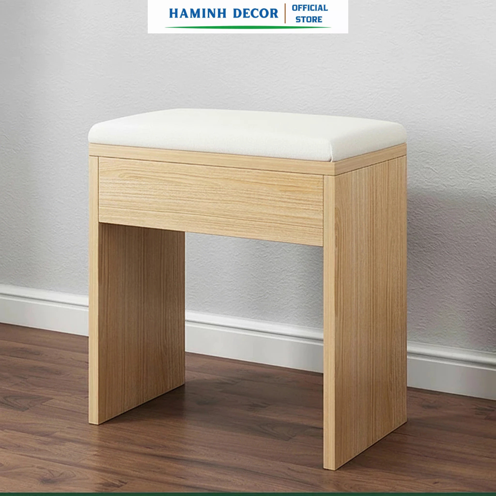 Ghế bọc đệm bàn trang điểm đa năng mặt đệm phong cách hàn quốc - HM 138