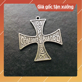 Mặt dây chuyền unisex cross ERD gothic mạ bạc 925( chỉ bán mặt)