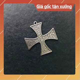 Mặt dây chuyền unisex cross ERD gothic mạ bạc 925( chỉ bán mặt)