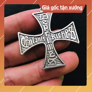 Mặt dây chuyền unisex cross ERD gothic mạ bạc 925( chỉ bán mặt)