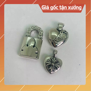 Mặt dây chuyền Chrome Heart mạ bạc 925 giá rẻ chỉ bán mặt.