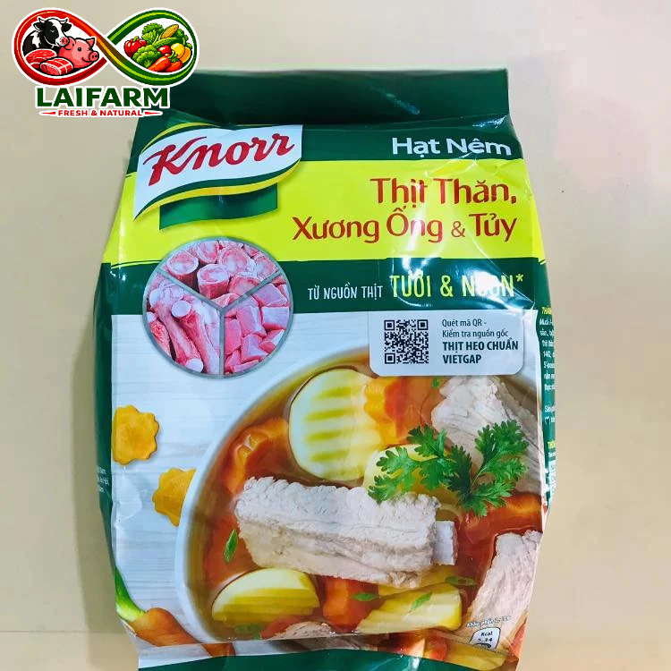 [Laifarm] Hạt nêm thịt thăn, xương ống, tủy Knorr gói 1,8 Kg