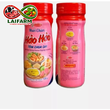 [Laifarm] Muối Chấm Hảo Hảo Hũ 120gr Hương Vị Tôm Chua Cay(FDI)