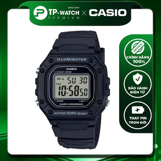 Đồng Hồ Unisex Dây Nhựa Casio W-218H-1A Pin 7 Năm - Chống nước 50m | Casio W-218H-1AVDF
