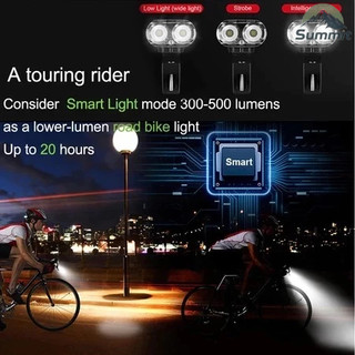 [COD] Đèn xe đạp siêu sáng 1000 lumens pin 2000mah cảm biến thông minh có còi sạc USB