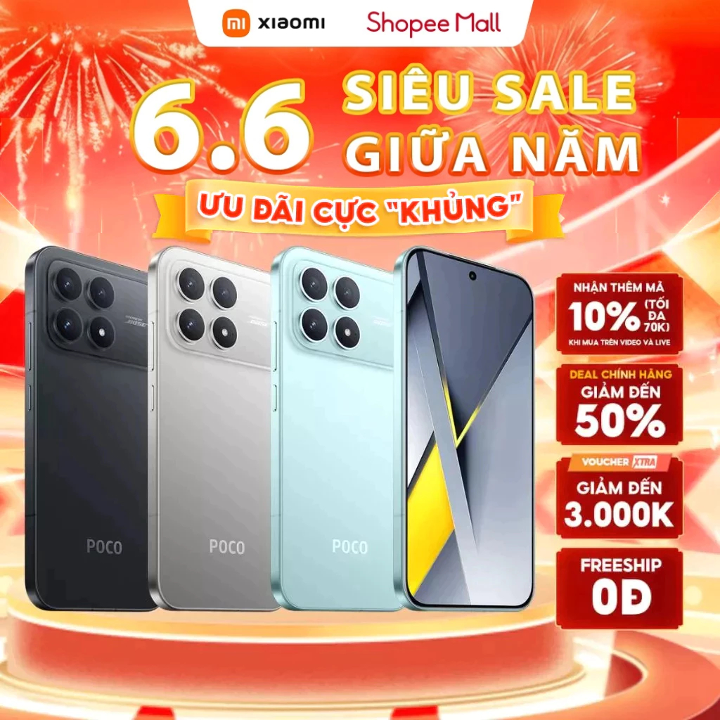 Điện Thoại Xiaomi POCO F8 Pro (12GB + 512GB) | Màn Hình Amoled 6.59"  | 120Hz  | Pin 6.210 mAh