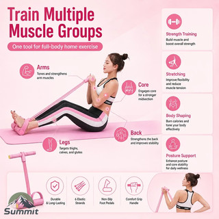 [COD] Dây Kéo Tập Bụng 6 Ống Cao Cấp Kháng Lực Đàn Hồi Tập Thể Dục, Tập Gym, Tập Cơ Bụng Tại Nhà