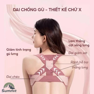 [COD] Đai bảo vệ vòng chống gù lưng, định hình và nâng đỡ ngực khi tập gym, yoga