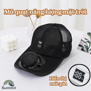 [COD] Mũ quạt kèm dây sạc,có năng lượng mặt trời hỗ trợ chống tia cực tím và thoáng khí,phù hợp cho hoạt động ngoài trời