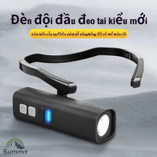 [COD] Đèn đầu đeo tai siêu sáng mạnh chuyên dụng để câu cá đêm, thời gian sử dụng siêu dài, sạc pin cảm ứng đeo đầu