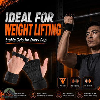 [COD] Găng tay tập gym - Găng tay tập gym kết hợp bảo vệ cổ tay thời trang chính hãng Găng Tay Hở Ngón Tập Gym Nam Nữ