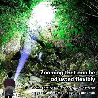 [COD] Đèn pin A76 siêu sáng chiếu xa 300m có Zoom xa gần, chống nước IPX4, pin trâu 7 chế độ sáng