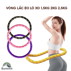 Vòng Lắc Eo Lò Xo Bọc Vải Mềm Tập Thể Dục, Tập Gym, Tập Yoga Tại Nhà