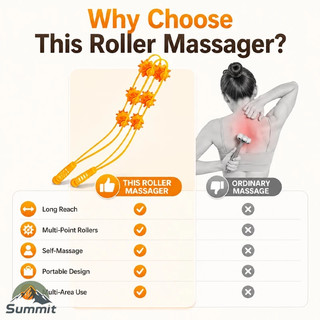 [COD] Dây Lăn Massage Cổ Vai Gáy Thư Giãn Cơ Thể Dụng Cụ Massage Con Lăn Cầm Tay Tiện Lợi