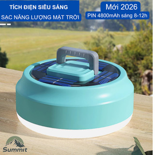 [COD] Đèn tích điện siêu sáng 8-12h sạc mặt trời pin 4800mAh 8W LED dùng cúp điện, chợ đêm, cắm trại