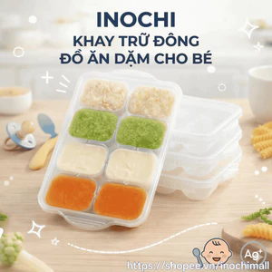 Khay Trữ Đông Đồ Ăn Dặm INOCHI Cho Bé, Bảo Quản Thức Ăn Cho Con