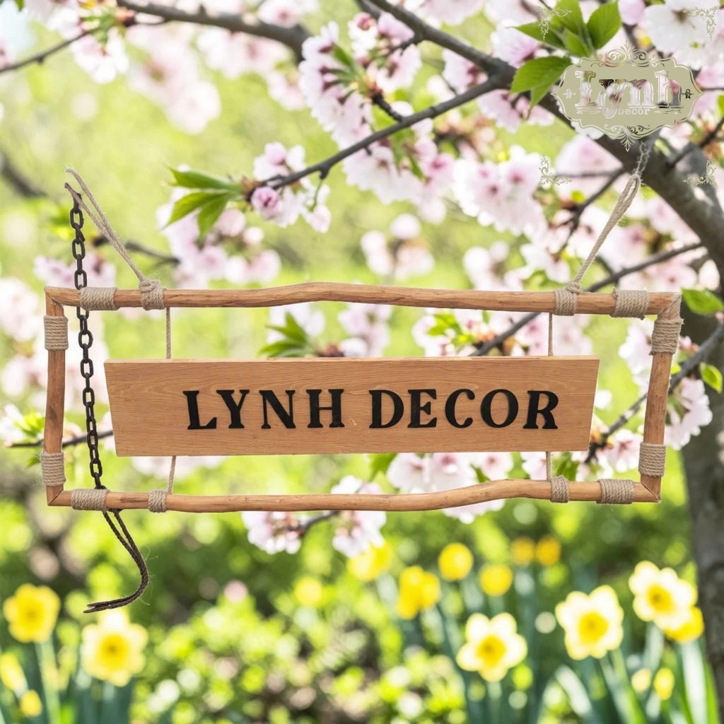 Bảng Hiệu Gỗ Khung Củi Quấn Dây Thừng Chữ Nổi 3mm Sơn Màu – Lynhdecor Miễn Phí Thiết Kế Theo Yêu Cầu