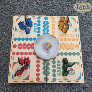Cờ Cá Ngựa Gỗ Cao Cấp LYNHDECOR | Boardgame Gia Đình – Trò Chơi Gia Đình