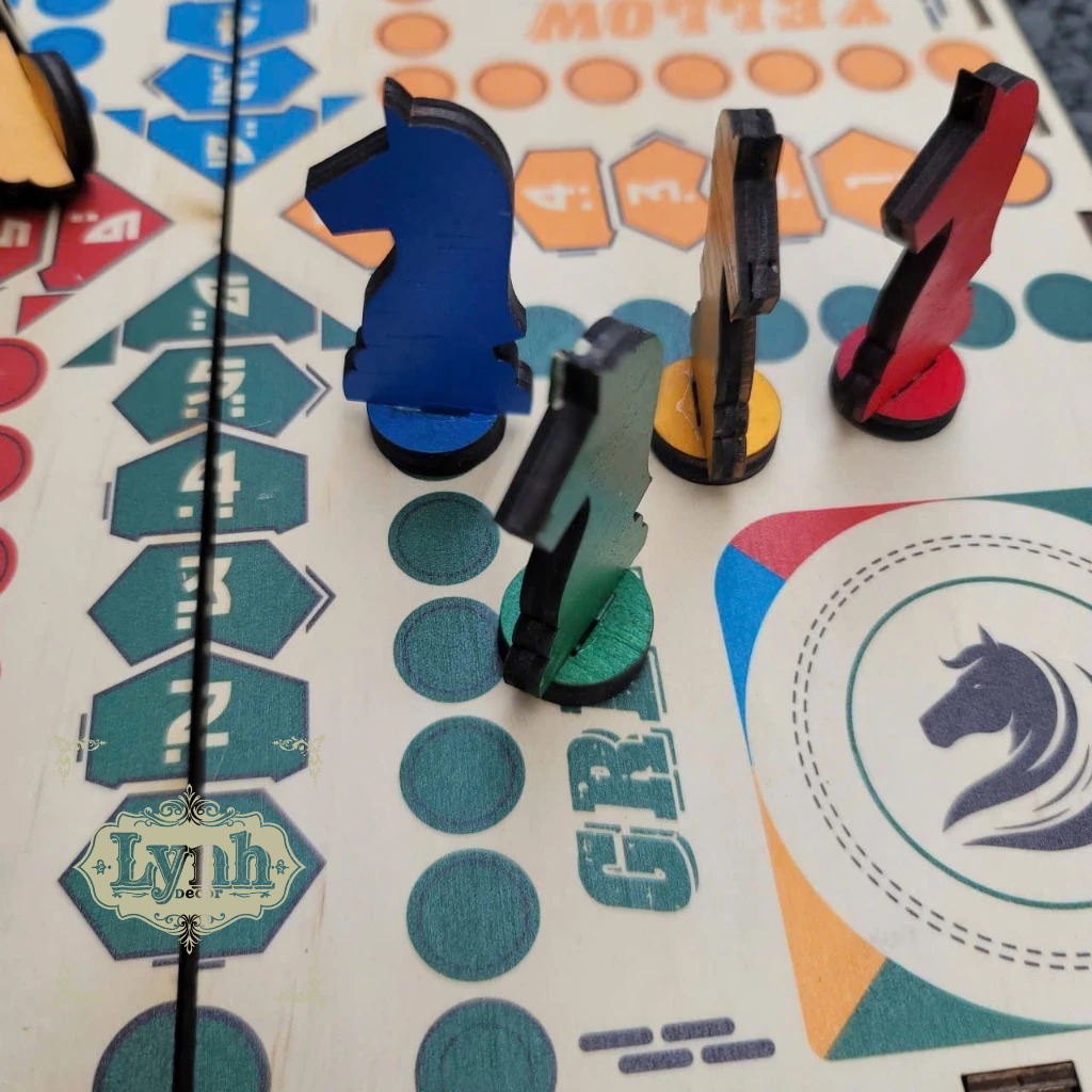 Cờ Cá Ngựa Gỗ Cao Cấp LYNHDECOR | Boardgame Gia Đình – Trò Chơi Gia Đình