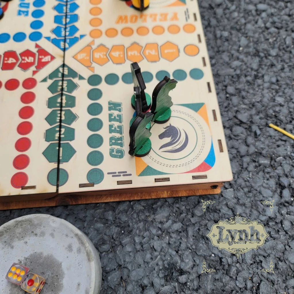Cờ Cá Ngựa Gỗ Cao Cấp LYNHDECOR | Boardgame Gia Đình – Trò Chơi Gia Đình