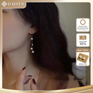 [N1101] Bông Tai, Khuyên Tai Hạt Ngọc Trai Đá Nhân Tạo Dáng Dài, Sang Trọng, Thanh Lịch - DAISYN.