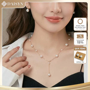 N920 choker Dây chuyền ngọc trai nhân tạo xinh xắn , chuỗi hạt ngọc trai thuỷ tinh phong cách vintage cho nữ