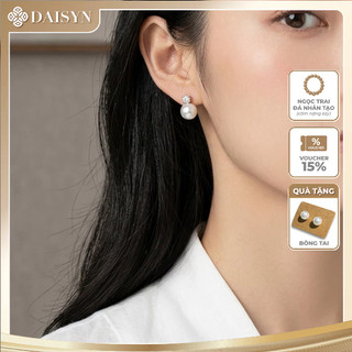 [N1160] Bông Tai, Hoa Tai, Khuyên Tai Nữ, Ngoc Trai Đính Đá Sang Trọng Cho Nữ - DAISYN