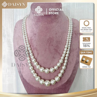 [ DAISYN ] N393 dây chuyền hạt ngọc trai nhân tạo mang áo dài, chuỗi hạt ngọc trai nhân tạo sang trọng